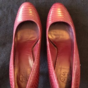 Red Tory Burch pumps - excellent condition!
